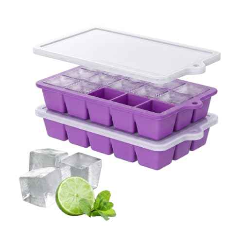 Silicone Ice Cube Tray 2 Pack (2 Count)