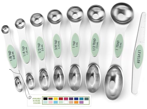 Stainless Steel Magnetic Measuring Spoons Set of 8 (8 Count)