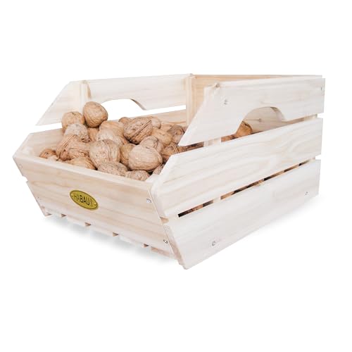 Wood Potato Onion Storage Bins (3 Count)