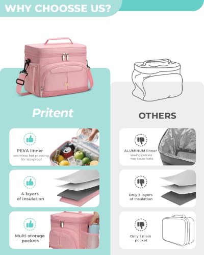 Lunch Box for Men Women Insulated Lunch Tote Cooler Bag Lunchbox
