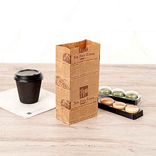 Bag Tek 2 Lb Disposable Lunch Bags 100 Sturdy Take Out Bags (100 Count)