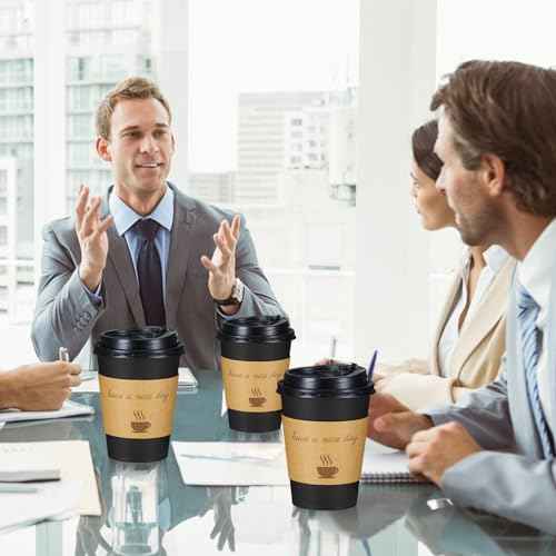 12 oz Coffee Cups 50 Pack (50 Count)