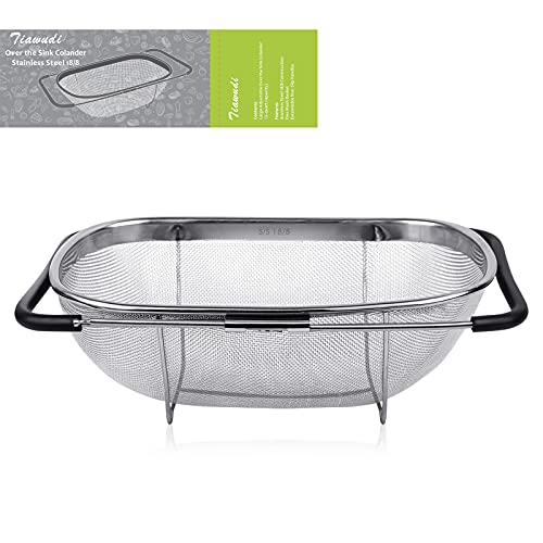 6 Quart Large Over The Sink Colander