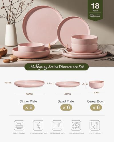 Milkyway 18 Piece Stoneware Dinnerware Set