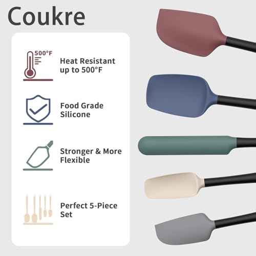 Silicone Spatula Set of 5 (5 Count)