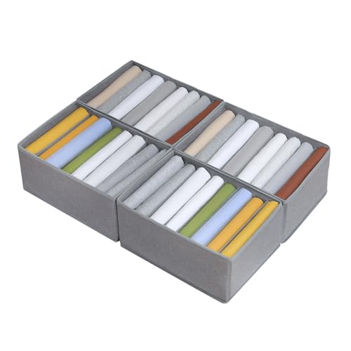 4 Pack Drawer Organizers for Clothing (4 Count)