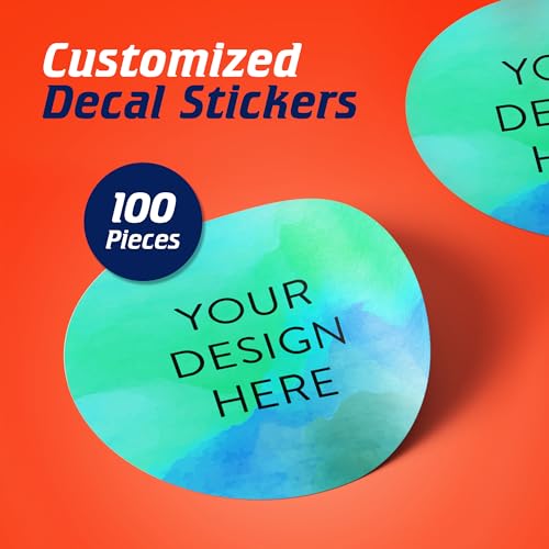 Custom Vinyl Stickers Your Image (100 Count)