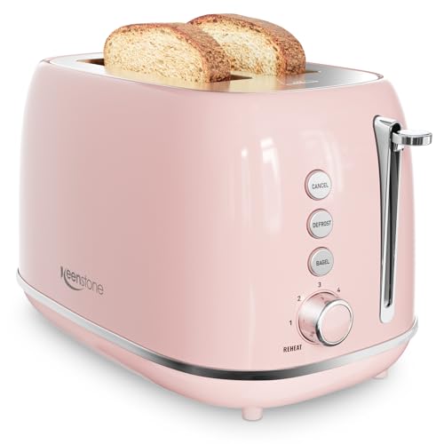 2 Slice Toaster Retro Stainless Steel with Bagel