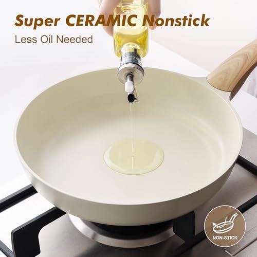 11inch Ceramic Nonstick Frying Pan Paella Pan