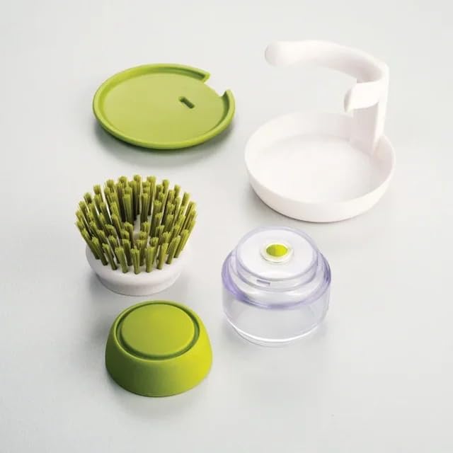 Soap Dispenser Palm Dish Brush with Storage Bracket (2 Count)