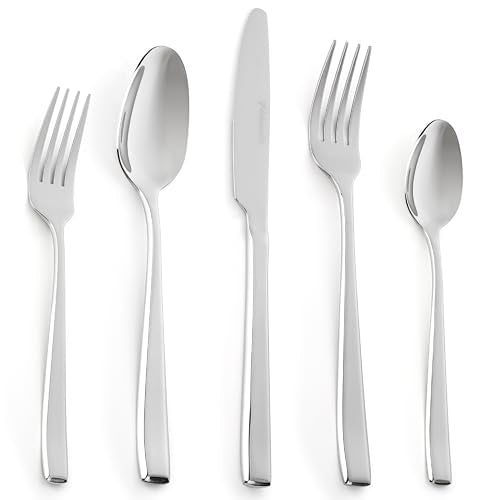 Modern Design Polished Flatware (40 Count)