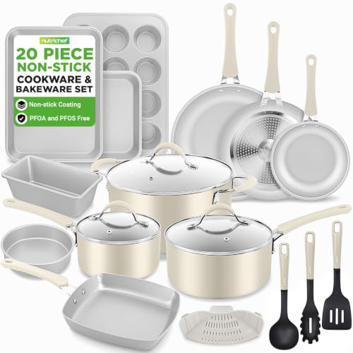 20 Pc Cookware Set Non Stick with Baking Pans
