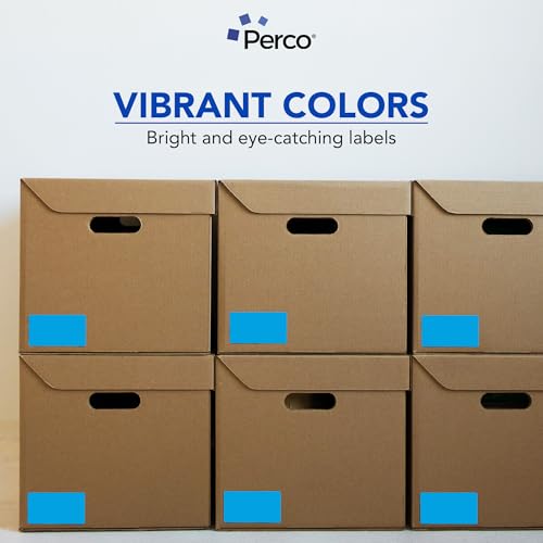 Light Blue 3x5 Inch Perforated Sticker Labels