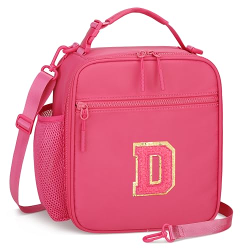 Initial Insulated Lunch Bag for Girls Kids
