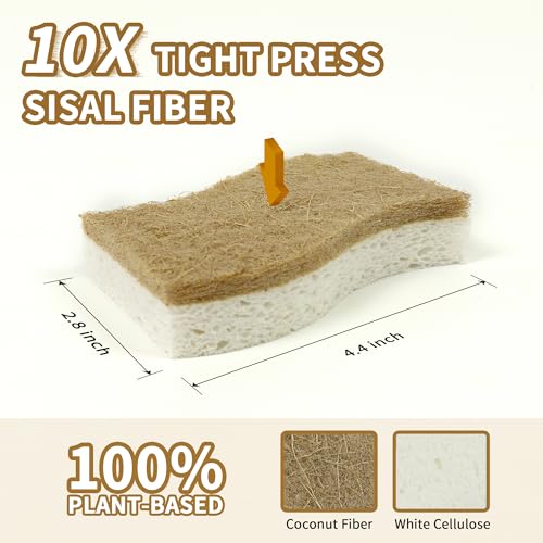 12 Pack Natural Kitchen Sponges (12 Count)