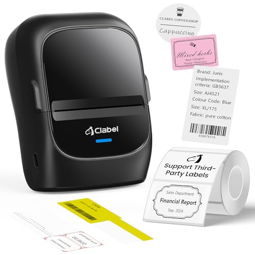 221B 2" Bluetooth Thermal Label Printer with 1 Label Roll
