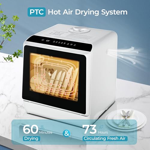 6 Programs Countertop Dishwasher Portable