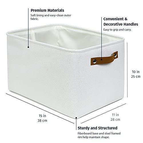 15x11in Canvas Storage Baskets 3 Pack (3 Count)