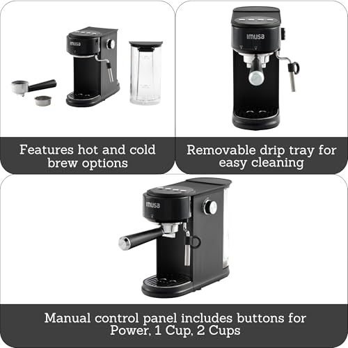1 or 2 Cup Electric Slimbrew Espresso Cappuccino Coffee Maker