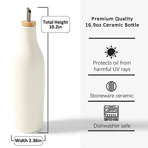 Ceramic Olive Oil Dispenser for Kitchen