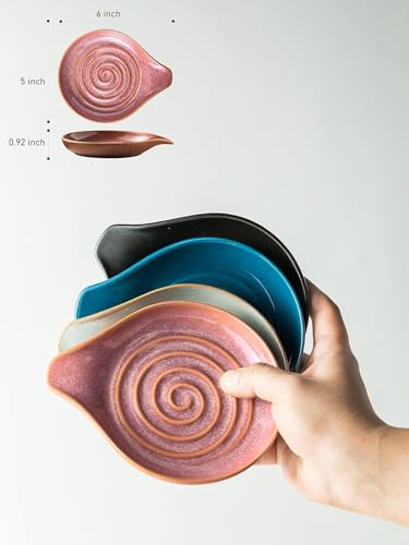 Spoon Rest Ceramic Cooking Spoon Holder for Kitchen Counter