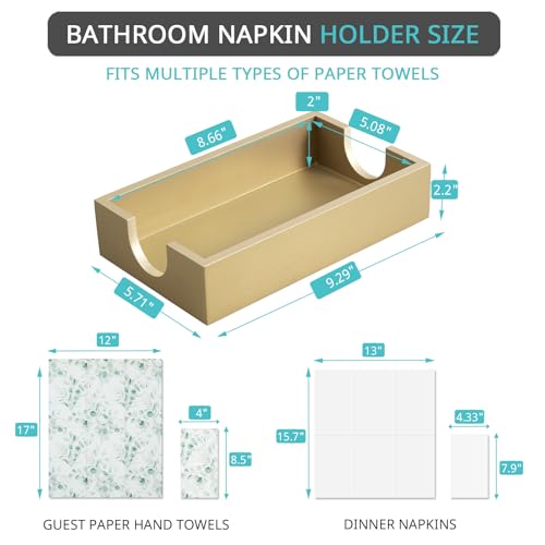 Gold Napkin Holder for Bathroom