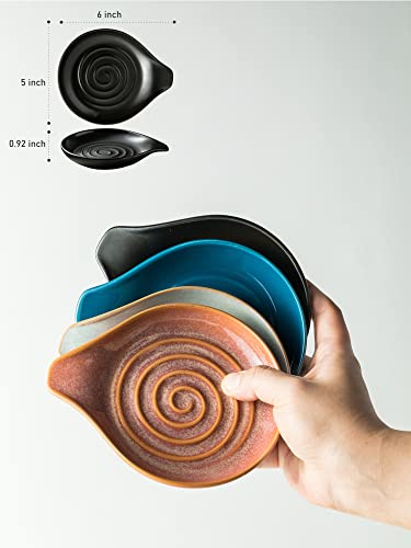 Spoon Rest Porcelain Drip Tray for Multiple Utensils