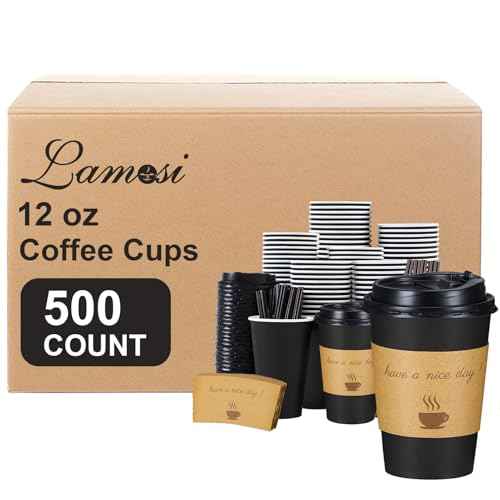 500 Pack 12 oz Coffee Cups (500 Count)