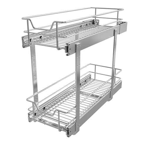 2 Tier Pull Out Cabinet Organizer 9" W X 22" D