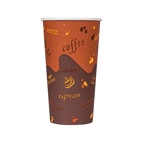20 oz Paper Hot Coffee Cups [600 ct] Disposable (600 Count)