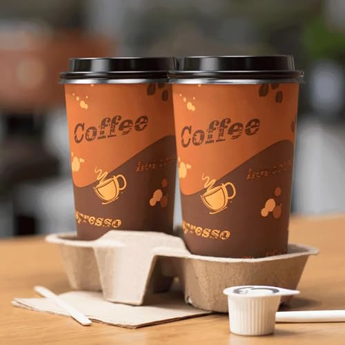 20 oz Paper Hot Coffee Cups [600 ct] Disposable (600 Count)