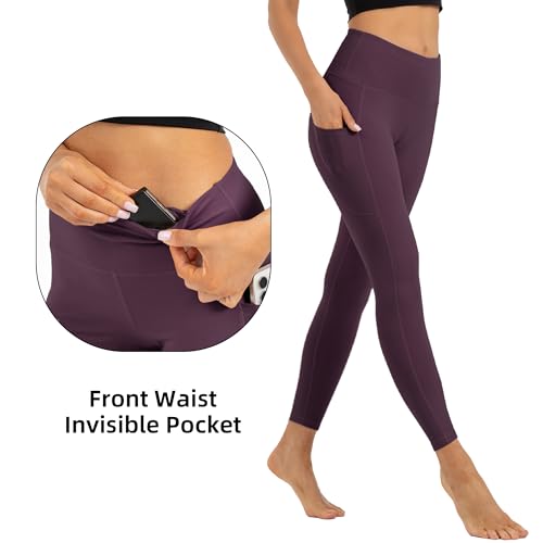 Butt Lifting High Waist Leggings for Women Buttery Soft Yoga Pants with Pockets Moisture