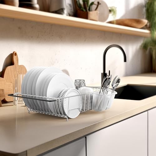 Large Stainless Over Sink Counter Top Dish Drainer Rack