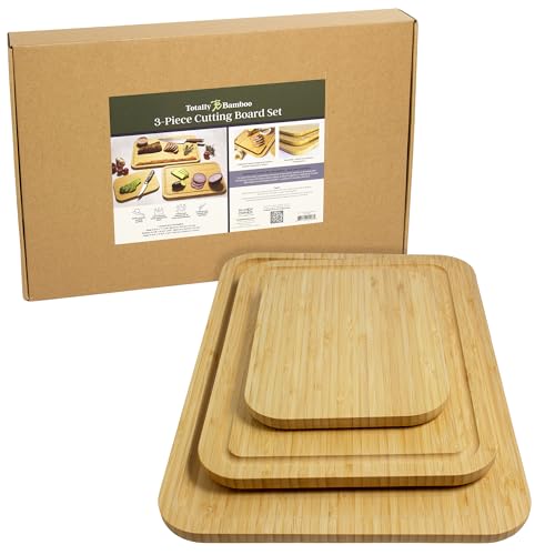 3 Piece Bamboo Cutting Board Set (3 Count)
