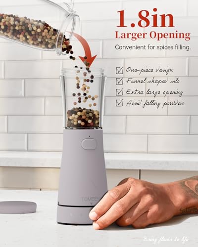 Electric Salt and Pepper Grinder Set with Storage Base (2 Count)