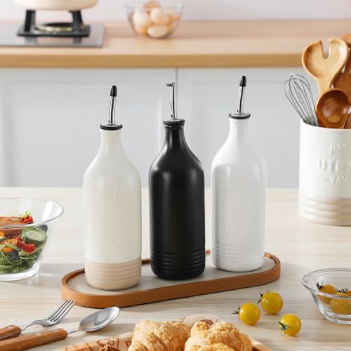 20 Oz Ceramic Olive Oil Dispenser Bottle