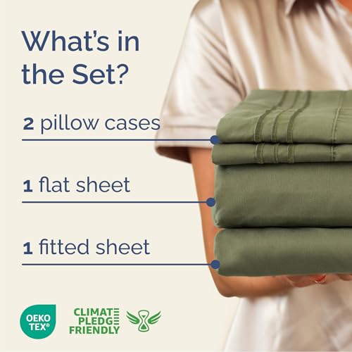 Queen Size 4 Piece Sheet Set (4 Piece Set)