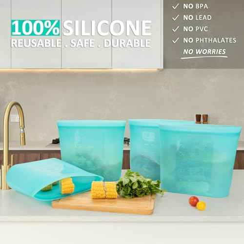 Reusable Food Storage Bags Extra Large (4 Count)