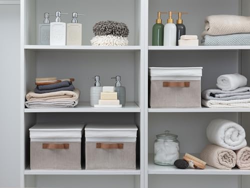 Fabric Storage Bins with Lids (3 Count)
