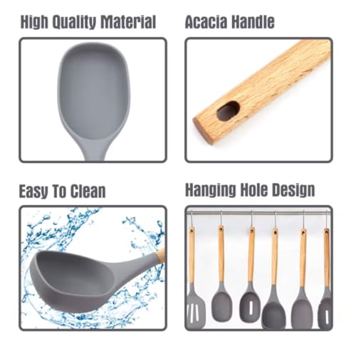 Premium Silicone Kitchen Utensil Set (7 Count)