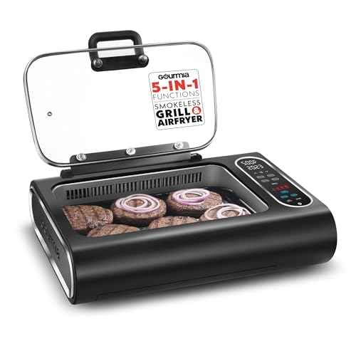 Smokeless Indoor Grill & Air Fryer raclette grill with Smoke Extracting Technology for indoor grill Extra