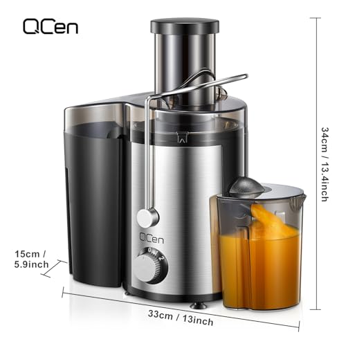 Juicer Machine 800W Centrifugal Juicer with Wide Mouth Feed Chute