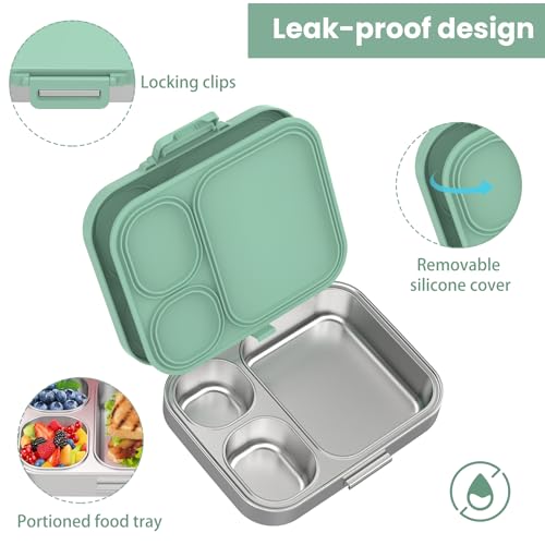 Stainless Steel Bento Lunch Box for Kids