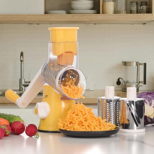 Rotary Cheese Grater Hand Crank Cheese Shredder for Fresh Cheese