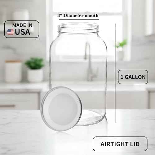 1 Gallon Glass Jar with Lid