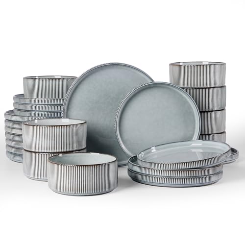 Star Stoneware Dinnerware Sets for 8 (24 Count)