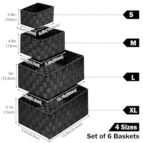 Storage Baskets (6 Count)