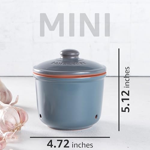 Romertopf Freshness Storage Potato Onion Garlic Clay Pot Set of 3 with Lids (3 Count)