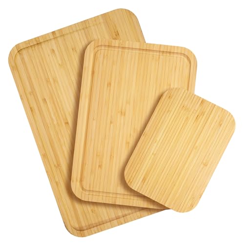 3 Piece Bamboo Cutting Board Set (3 Count)