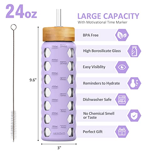 24oz Glass Water Bottle